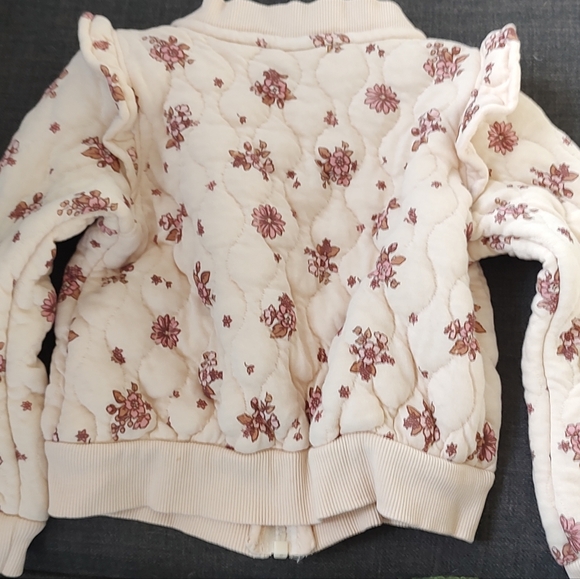 Tahari Cream Floral Embroidered Jacket 4T - Picture 3 of 4